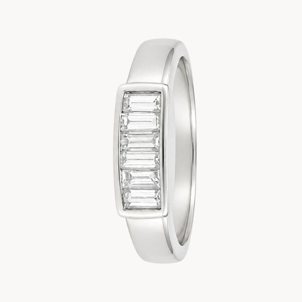ANILLO DIAMANTES BAGUETTE EN CARRIL