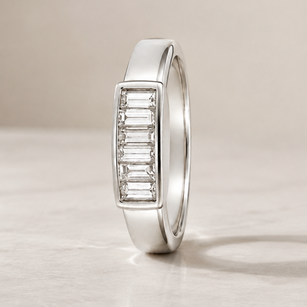 ANILLO DIAMANTES BAGUETTE EN CARRIL