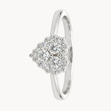 ANILLO DIAMANTES EN FORMA DE CORAZON