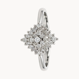 ANILLO ROMBO DE DIAMANTES BRILLANTES