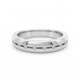 DIAMOND WEDDING BAND IN CHATON SETTING