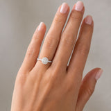 ANILLO ROSETON Y BRAZO DE DIAMANTES