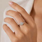 ANILLO FLOR CON DIAMANTES