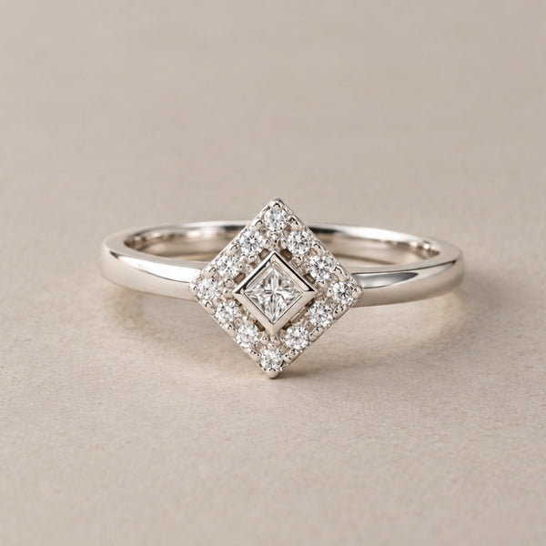 DIAMOND RHOMBUS RING