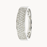 ANILLO BANDA PAVE DE DIAMANTES BRILLANTES