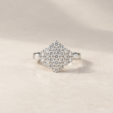 ANILLO ROMBO DE DIAMANTES NATURALES