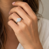 ANILLO ROMBO DE DIAMANTES NATURALES