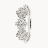 ANILLO ROSETONES DE DIAMANTES BRILLANTES