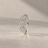 ANILLO ROSETONES DE DIAMANTES BRILLANTES