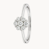ANILLO ROSETON DE DIAMANTES