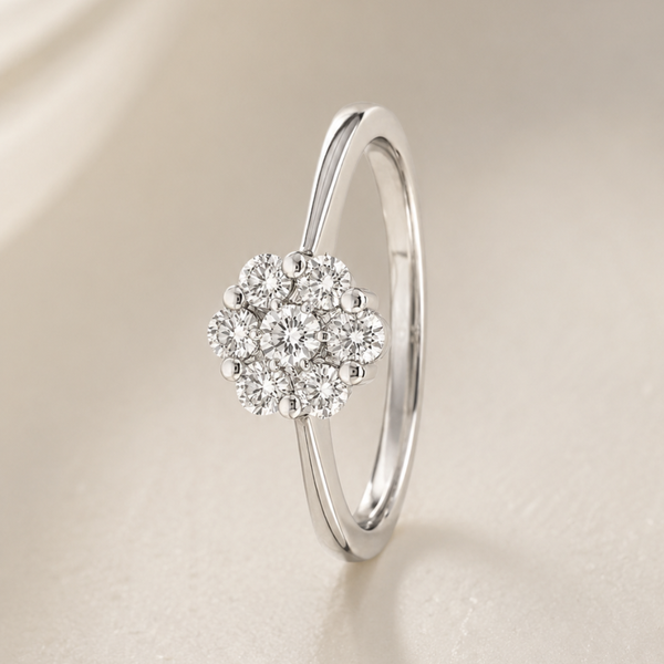 DIAMOND ROSETTE RING