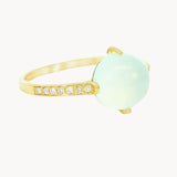 ANILLO CALCEDONIA Y DIAMANTES CORDELIA