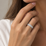 ANILLO BANDA ANCHA DE DIAMANTES