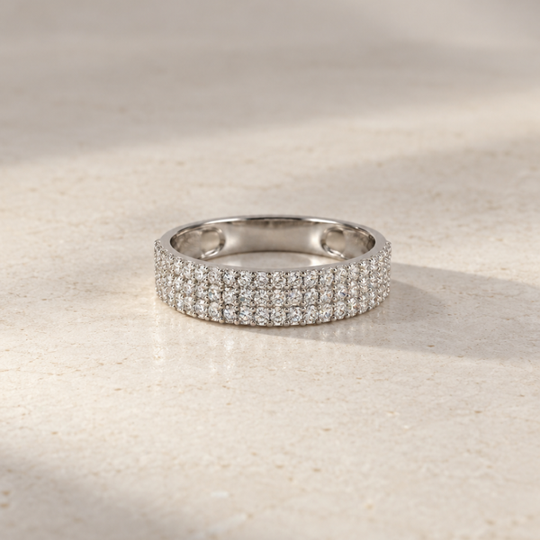 WIDE DIAMOND BAND RING