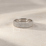 ANILLO BANDA ANCHA DE DIAMANTES