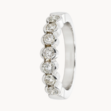 ANILLO MEDIA ALIANZA CON DIAMANTES EN CHATON