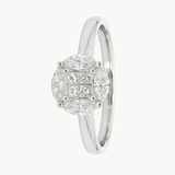 ANILLO CON DIAMANTES GEOMETRICOS