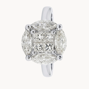 ANILLO DIAMANTES GEOMETRICOS II