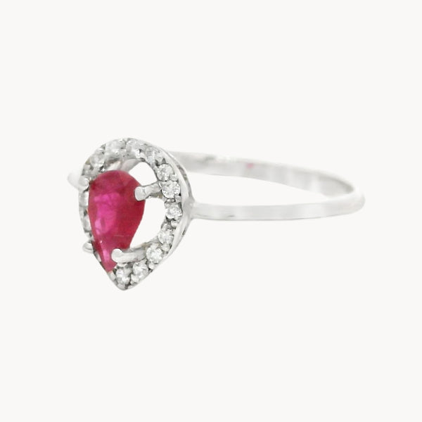 GIULIA DOUBLE RUBY AND DIAMONDS RING