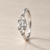 NATURAL DIAMOND TRILOGY RING