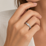 ANILLO ARO FLEXIBLE CON DIAMANTES NATURALES