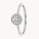 ANILLO ROSETON DE DIAMANTES NATURALES