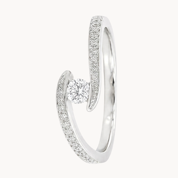 ANILLO ABIERTO DIAMANTES EN MOVIMIENTO
