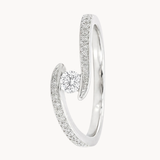 ANILLO ABIERTO DIAMANTES EN MOVIMIENTO