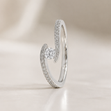 ANILLO ABIERTO DIAMANTES EN MOVIMIENTO