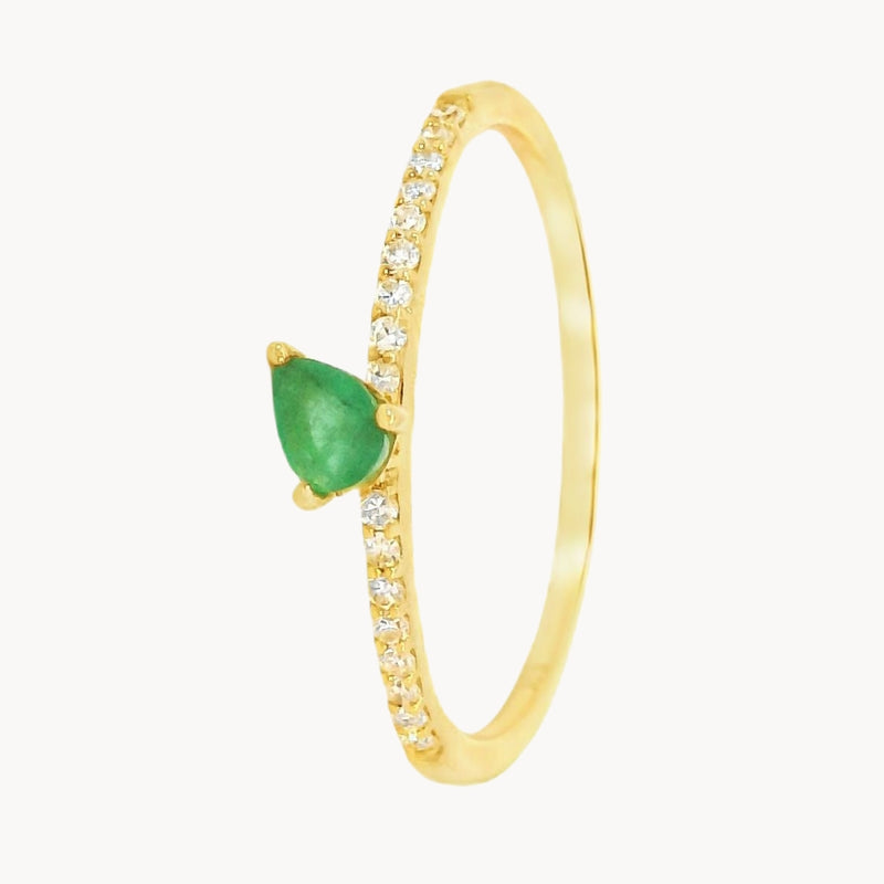 ANILLO ESMERALDA Y DIAMANTES WHITNEY
