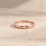 ANILLO ALIANZA DIAMANTES INCRUSTADOS
