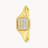 ANILLO SELLO CON DIAMANTES JOLENE