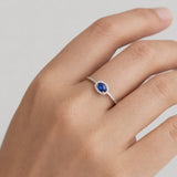 ANILLO ZAFIRO Y DIAMANTES ETNA CELINDA