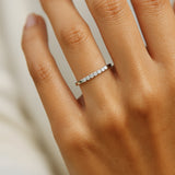 ANILLO MEDIA ALIANZA CON DIAMANTES 0.13 QUILATES ELMIRA