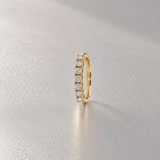 ANILLO MEDIA ALIANZA SIETE DIAMANTES BRILLANTES
