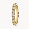 ANILLO MEDIA ALIANZA SIETE DIAMANTES BRILLANTES
