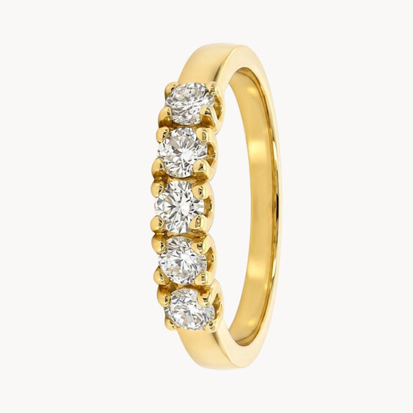 ANILLO MEDIA ALIANZA CINCO DIAMANTES