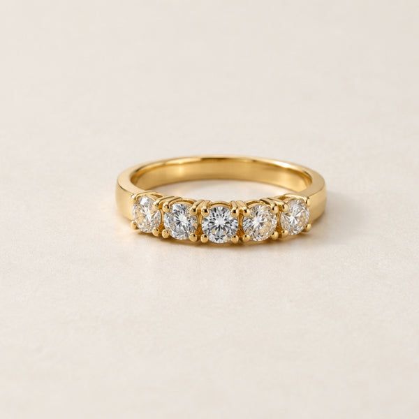 ANILLO MEDIA ALIANZA CINCO DIAMANTES