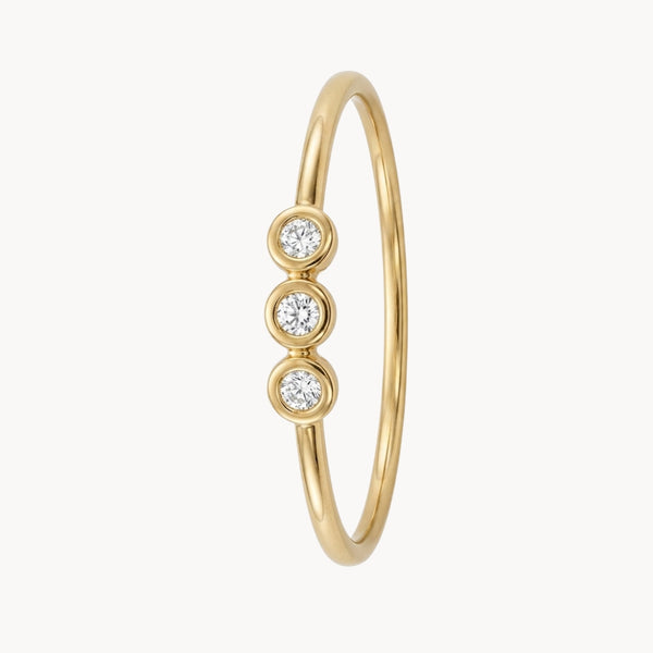 ANILLO TRIO CHATON CON DIAMANTES