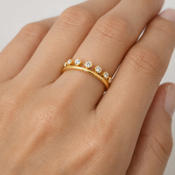 ANILLO CON DIAMANTES GOLDIE