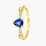 ANILLO ZAFIRO Y DIAMANTES GALEA