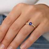 ANILLO ZAFIRO Y DIAMANTES GALEA