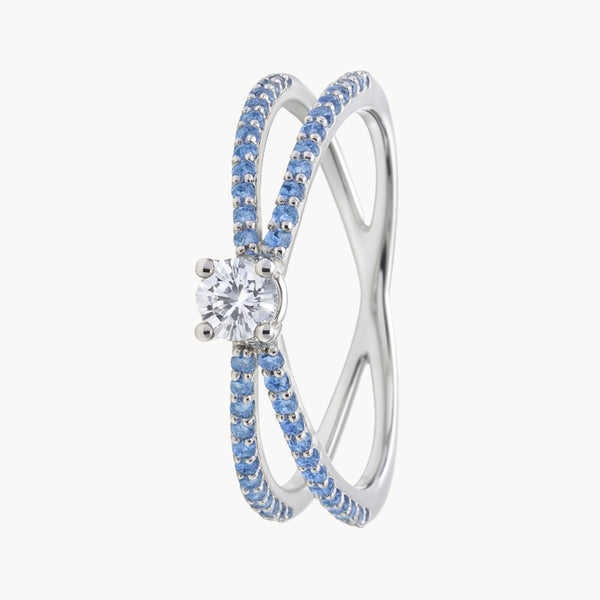 JAIDA EMERALD AND DIAMOND RING