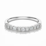 ANILLO MEDIA ALIANZA CON DIAMANTES 0.14 QUILATES MARA