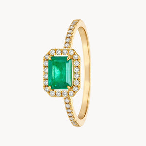 RING SMARAGD UND DIAMANTEN MACIE