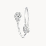 ANILLO ABIERTO CON DIAMANTES EMBLA