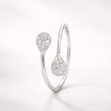 ANILLO ABIERTO CON DIAMANTES EMBLA