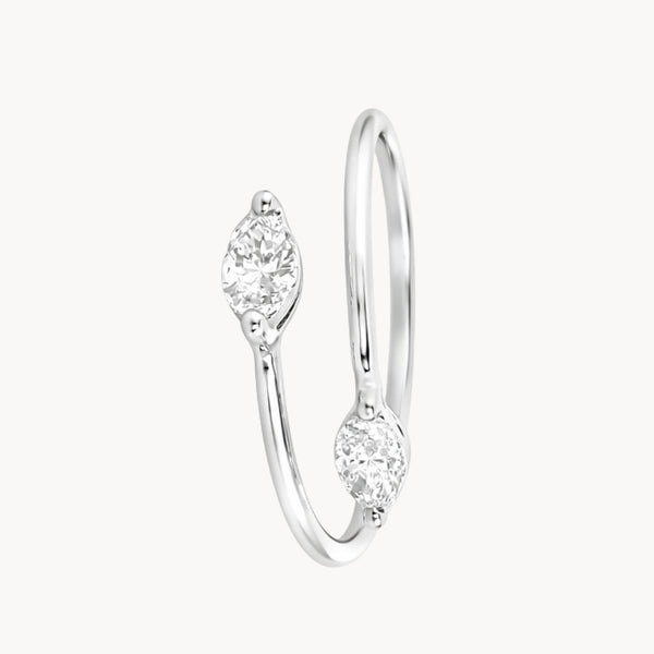 ANILLO ABIERTO CON DIAMANTES MIRINDA