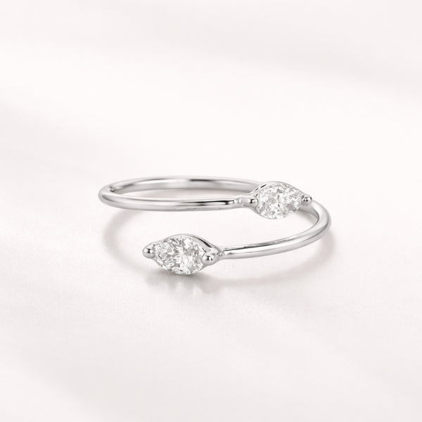 ANILLO ABIERTO CON DIAMANTES MIRINDA