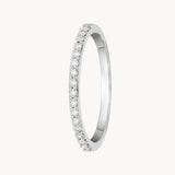 Half wedding band ring with 0.20 carat diamonds NAIA